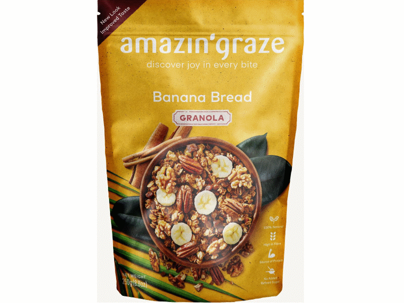 Amazin' Graze Banana Bread Granola 250g