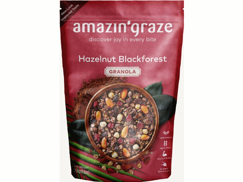 Amazin' Graze Hazelnut Blackforest Granola 250g