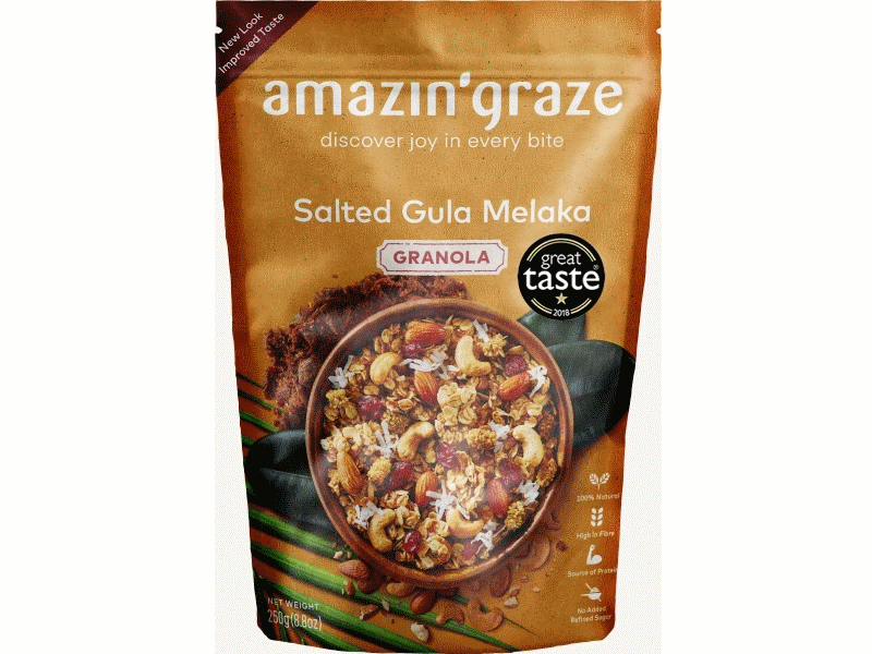 Amazin' Graze Salted Gula Melaka Granola 250g