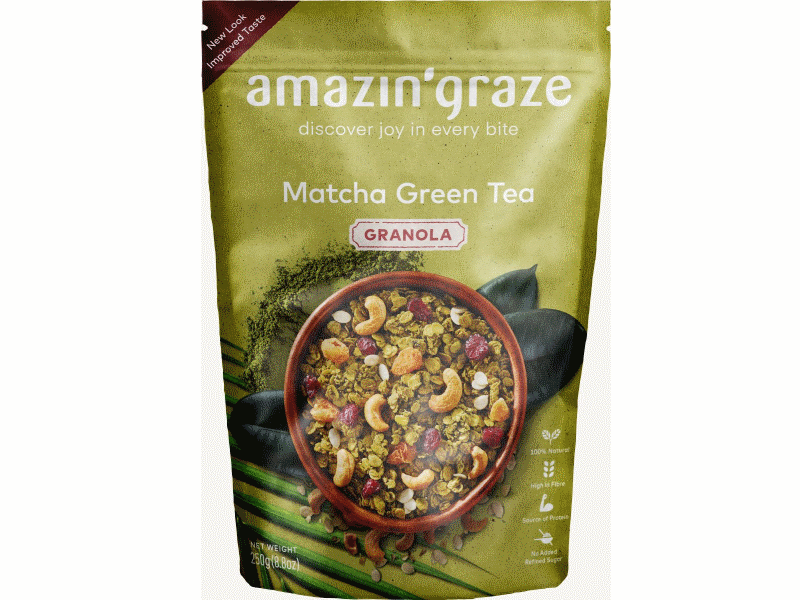Amazin' Graze Matcha Green Tea Granola 250g