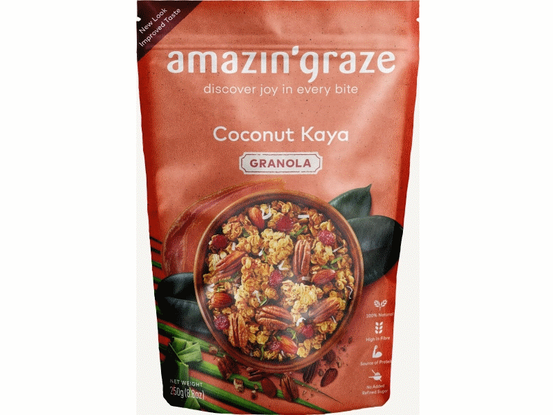 Amazin' Graze Coconut Kaya Granola 250g