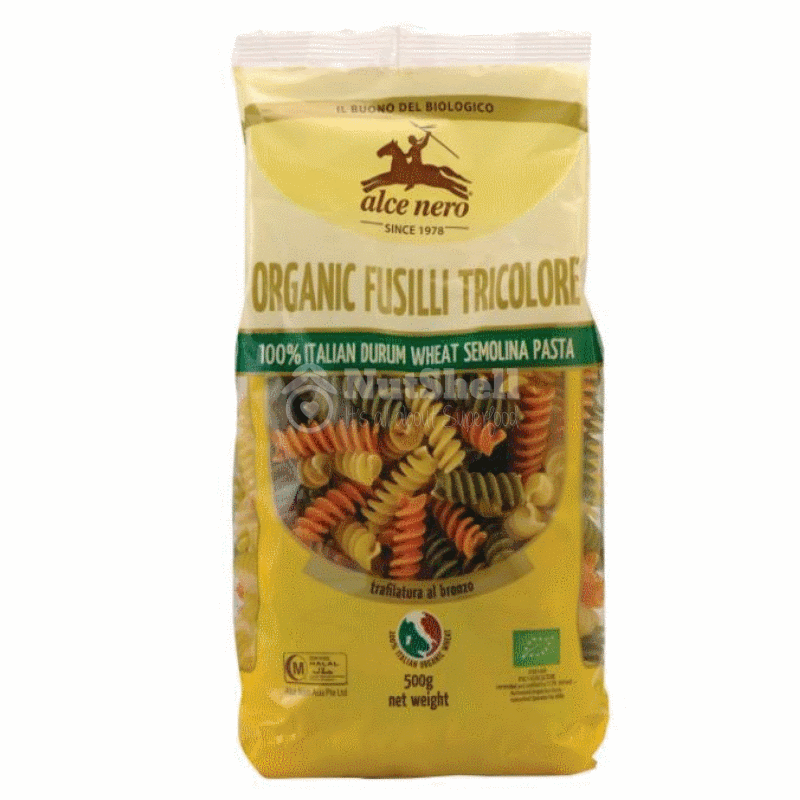 ALCENERO Organic Fusilli Tricolor 500g