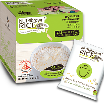 NutriBrownRice® Oat with Soy Lecithin (8x35g)