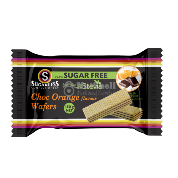 SUGARLESS Chocolate & Orange Wafer With Stevia 150g